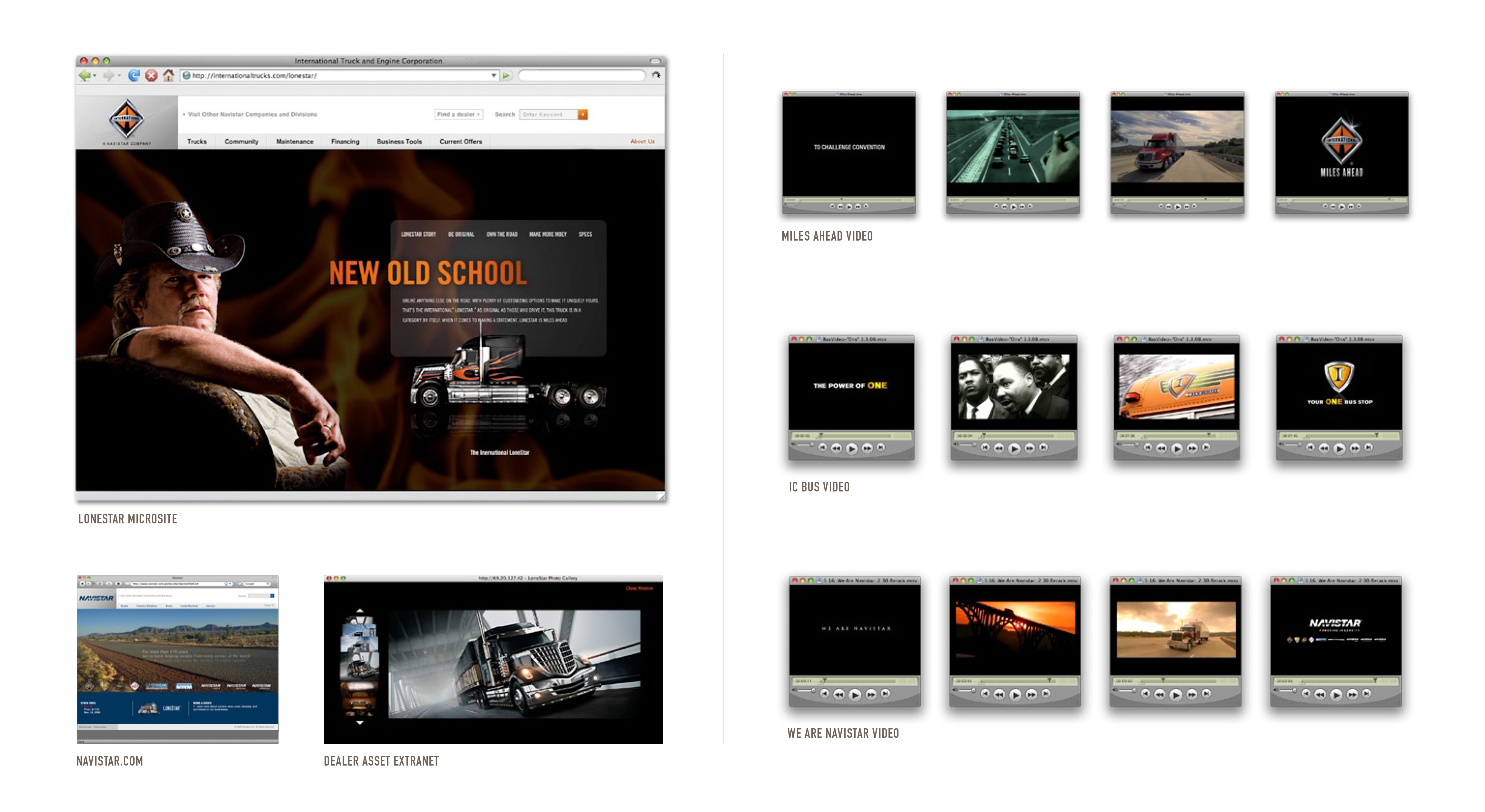 International Truck Web and content