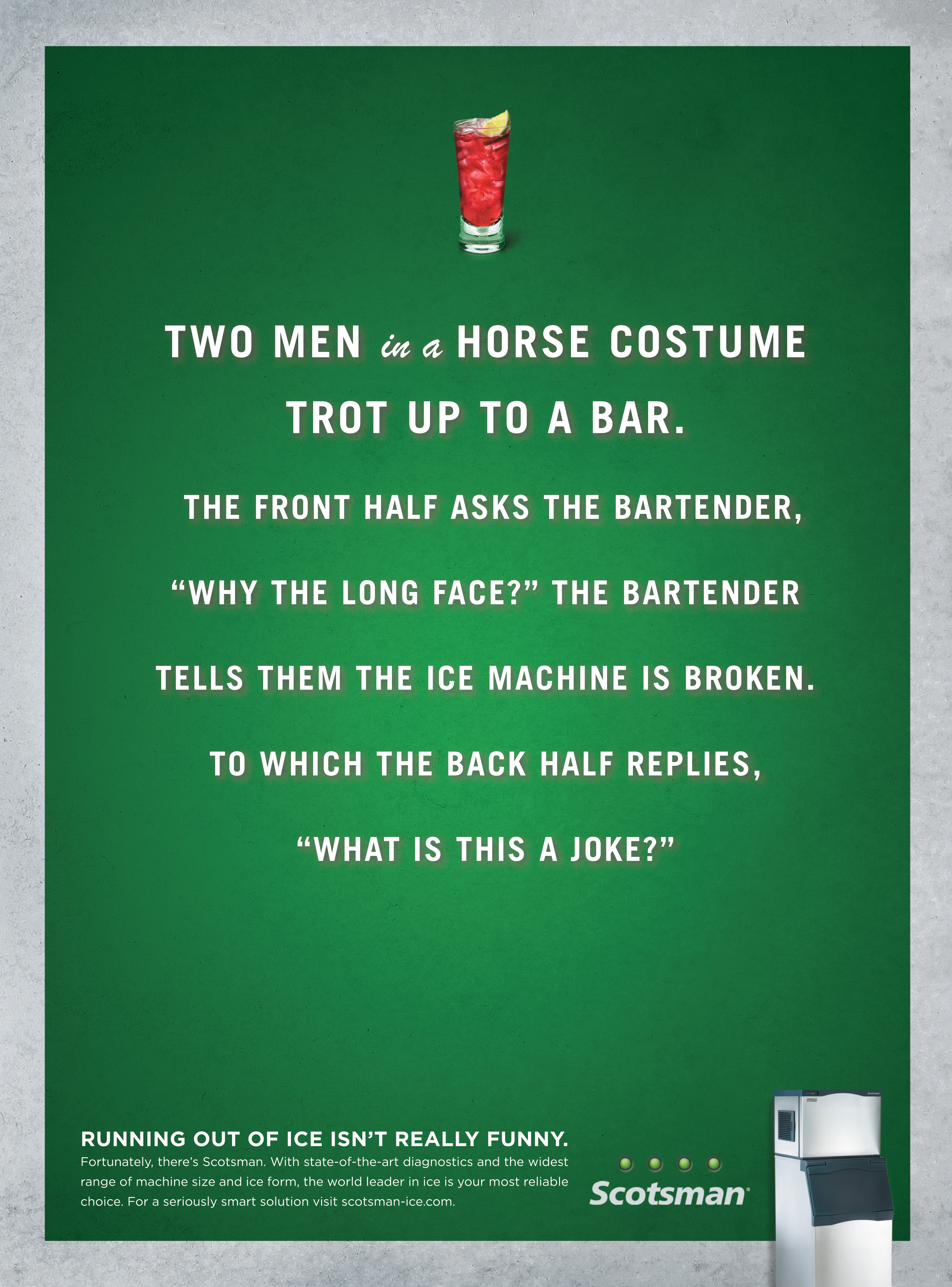 Scotsman Ad_2 men in a horse