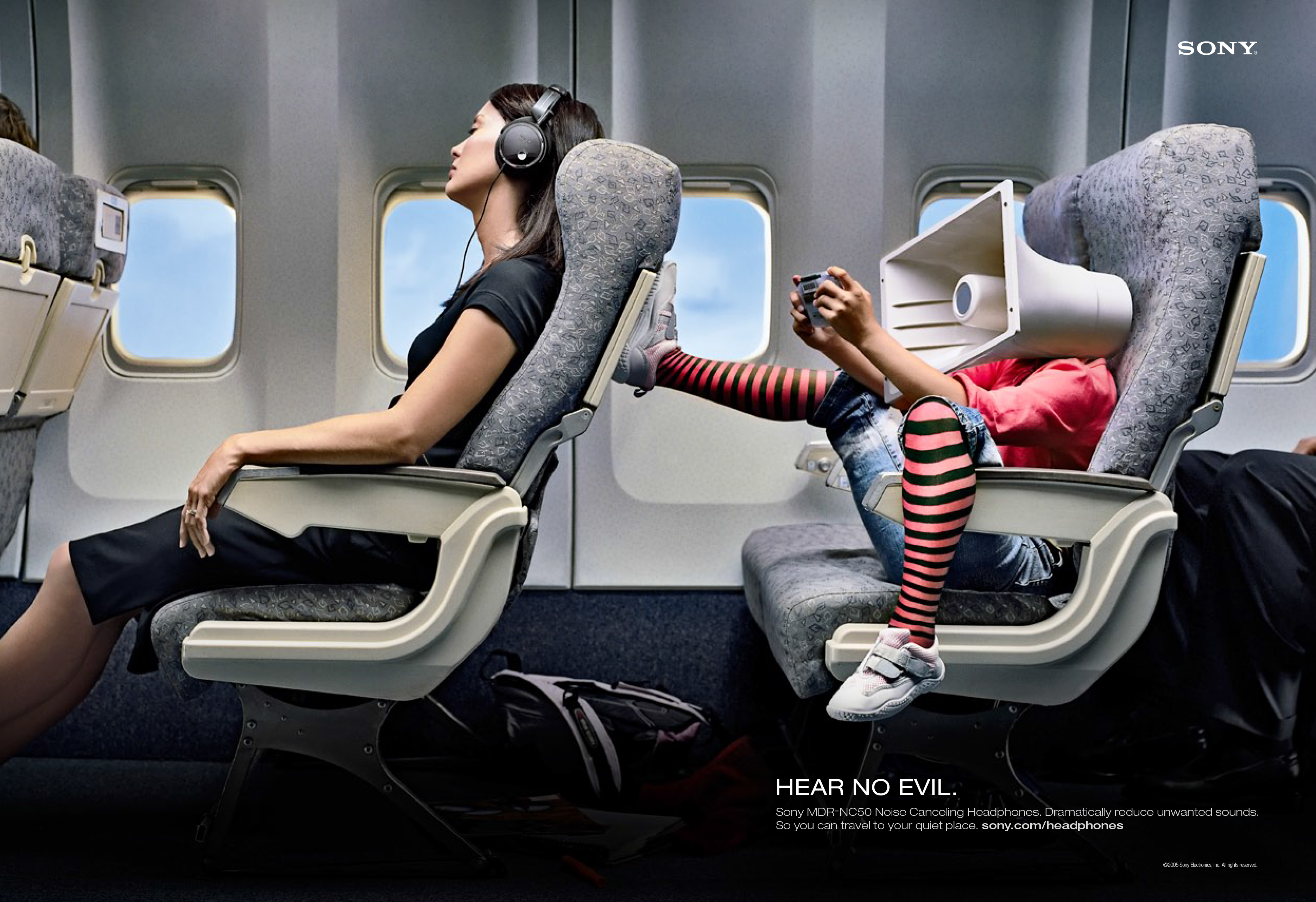 Sony Noise Cancelling Airplane