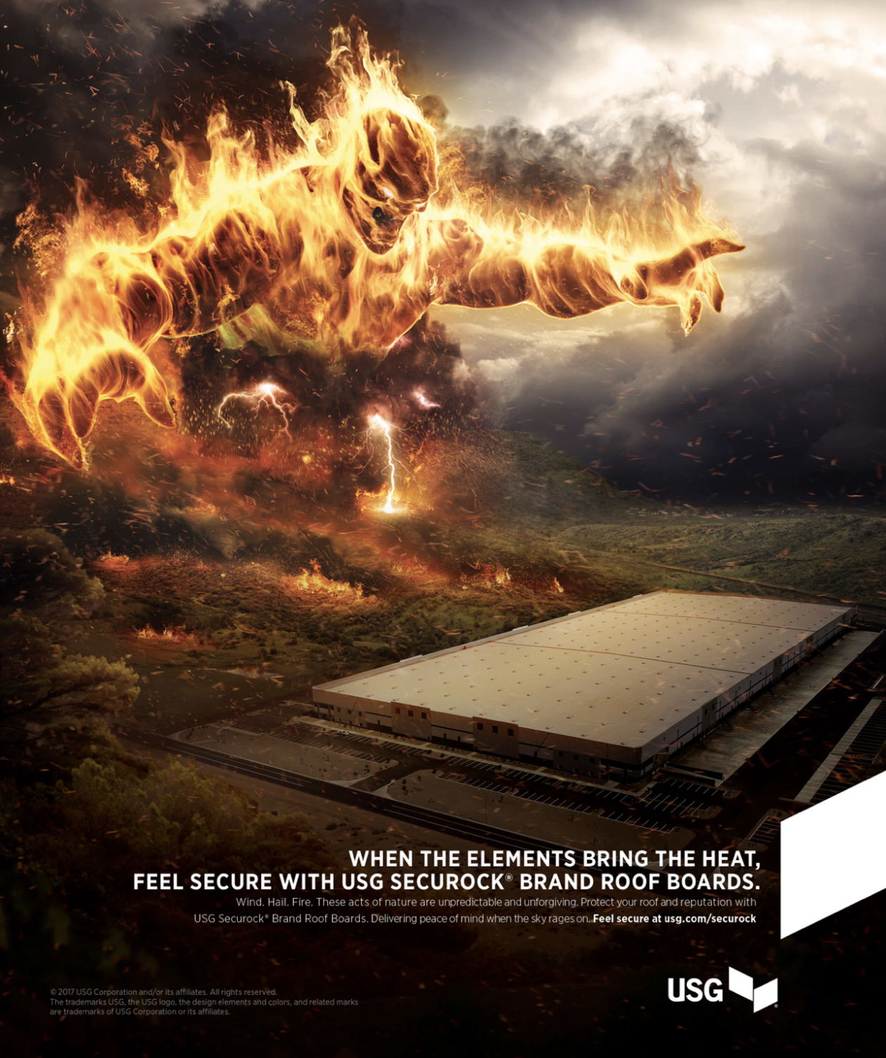 USG_Roofing gods_Fire Ad_Wht