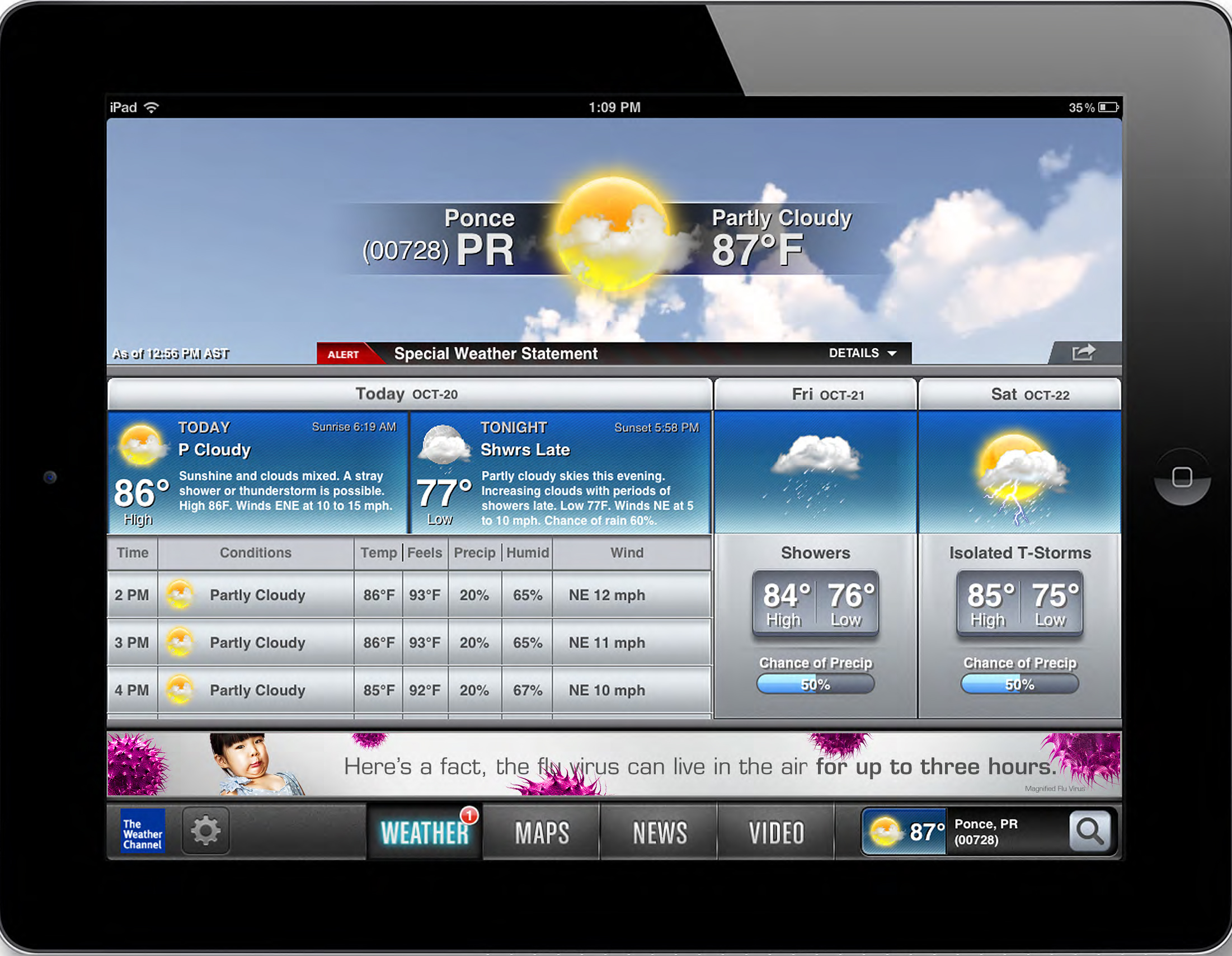 Weather.com iPad
